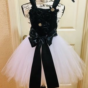 SWAN PRINCESS - couture flower girl tutu dress